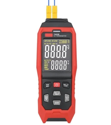 Chine TA612B/C 2/4 canaux K/J Thermomètre à thermocouple de type -200~1372 C-328~2501 F Témpéromètre LCD 5000 groupes de données fournisseur