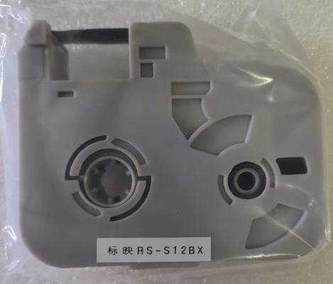 Chine RS-S12BX Cassette à bande noire pour Biovin S690 machine à lettres électronique, imprimante à câble, marqueur de fil fournisseur
