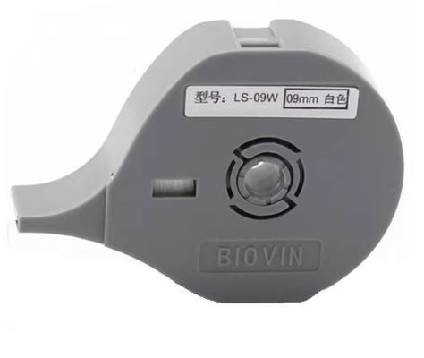 Chine LS-09W ruban adhésif d'étiquette de 9 mm pour Biovin S600 S650 S680 S690 S700 Machine à lettres électroniques, Imprimante d'identification par câble, Marqueur filaire fournisseur