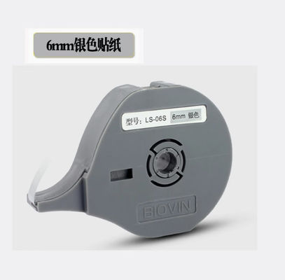 Chine LS-06S ruban adhésif d'étiquette de 6 mm pour Biovin S600 S650 S680 S690 S700 Machine à lettres électroniques, Imprimante d'identification par câble, Marqueur filaire fournisseur