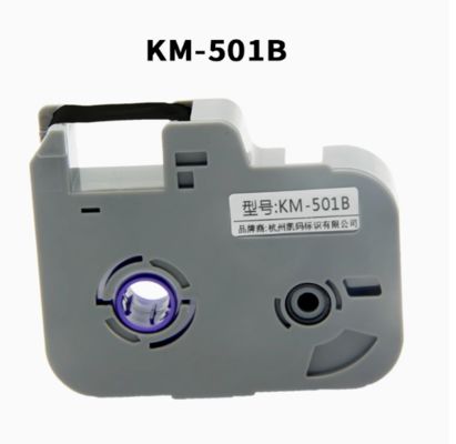 Chine Ruban noir pour machine à lettrage électronique KM-501B, imprimante d'identification de câbles, marqueur de fils fournisseur