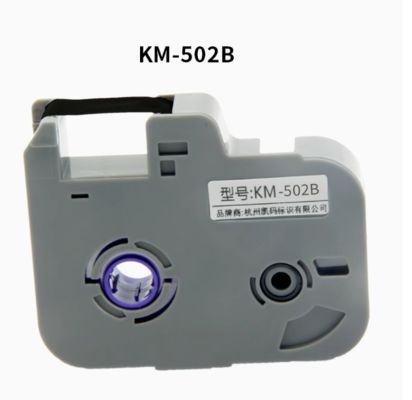 Chine Ruban noir pour étiqueteuse électronique KM-502B, imprimante d'identification de câbles, marqueur de fils fournisseur