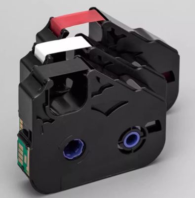 Chine HM-200BK Black+1X HM-200RK Red+1x HM-200WK White Label Tape Cassette for LB C-210T/C C-210E C-510T C-580T TM-RC05BP With chip for tube printer fournisseur