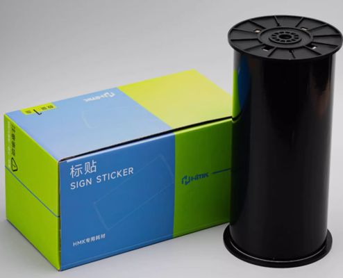 Chine Black Print label tape HMK SR-FK-265BK 26.5cm*10m Sign Sticker Wide Format Logo fournisseur