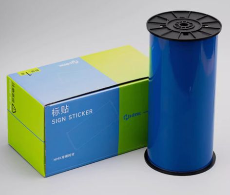 Chine Ruban d'étiquettes Blue Print HMK BLK-260BL 260mmx19m Autocollant de signalisation Grand format Logo Imprimante tubulaire fournisseur