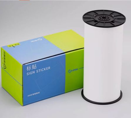Chine White Print label tape HMK BLK-260W 260mmx19m Sign Sticker Wide Format Logo fournisseur