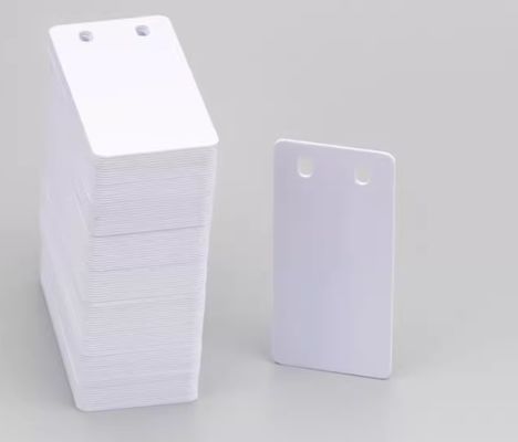 Chine 32mm x 68mm PVC Double hole label white SR-3268PD fournisseur