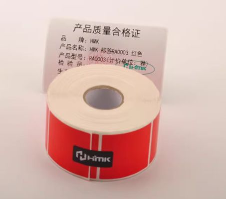 Chine Red Print label tape GE-3050W 30mm*50mm Sign Sticker fournisseur