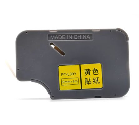Chine TD-09Y 9mm X 8M yellow without chip For Supvan TP60i / 66i Electronic Lettering Machine fournisseur