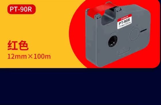 Chine PT-90R 21mm X 100M Red label tape cassette For Puty P900 Electronic Lettering Machine tube printer fournisseur