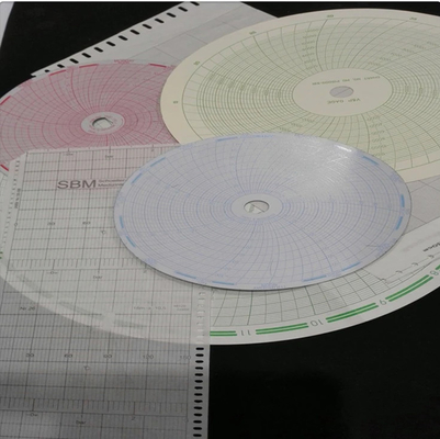 Papier graphique 500P1225-85 pour fulscope ABB série ERC 12 ̊ papier circulaire d'enregistrement de 12 heures fournisseur