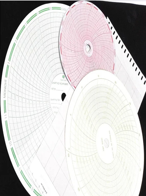Papier graphique 500P1225-85 pour fulscope ABB série ERC 12 ̊ papier circulaire d'enregistrement de 12 heures fournisseur