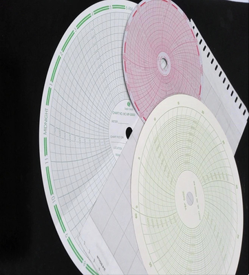 Papier graphique 500P1225-85 pour fulscope ABB série ERC 12 ̊ papier circulaire d'enregistrement de 12 heures fournisseur