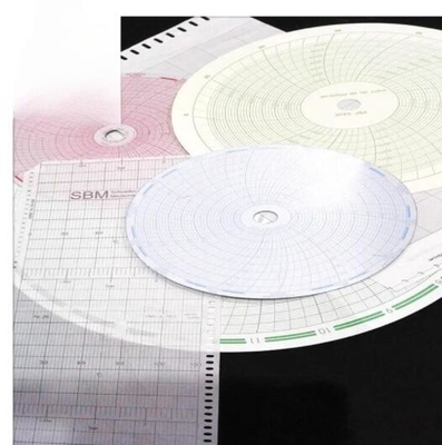 Papier graphique 500P1225-107 pour le fuloscope ABB ERC série 12 ̊ papier circulaire d'enregistrement 24 heures fournisseur