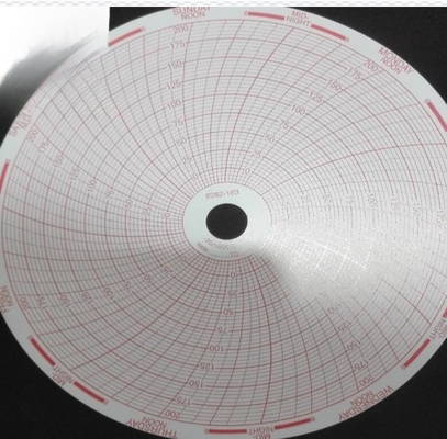 Papier graphique C6282-168 pour sanyo congélateur 152 mm papier circulaire d'enregistrement fournisseur
