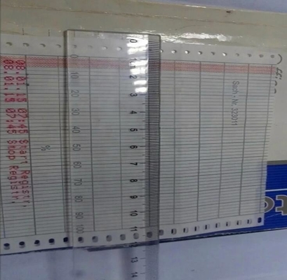 Le papier graphique GD128971U040 pour CHESSELL/EUROTHERM 410 est utilisé.141,024,103 papier d'enregistrement à rouleaux de 120 mm fournisseur