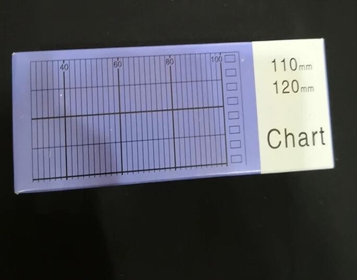 Le papier graphique GD128970U040 pour CHESSELL/EUROTHERM 340 est utilisé.342,344,345,346 120mm*16M papier d'enregistrement Z-FOLD fournisseur
