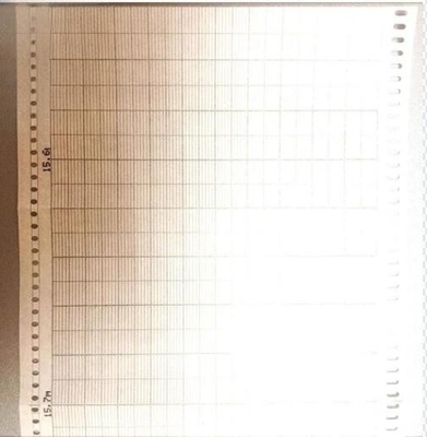 Le papier graphique GD128970U040 pour CHESSELL/EUROTHERM 340 est utilisé.342,344,345,346 120mm*16M papier d'enregistrement Z-FOLD fournisseur