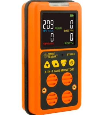 Sensor intelligent ST8900 - Moniteur de gaz portable 4 en 1 multi O2 H2S CO LEL Détecteur de gaz avec STEL/TWA fournisseur