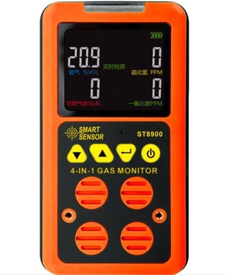 Sensor intelligent ST8900 - Moniteur de gaz portable 4 en 1 multi O2 H2S CO LEL Détecteur de gaz avec STEL/TWA fournisseur