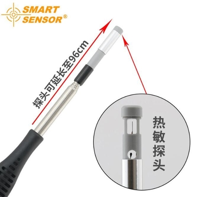 smart AR866A Anémomètre thermique, anémomètre à fil chaud, instrument de mesure du volume d'air et de la vitesse USB fournisseur