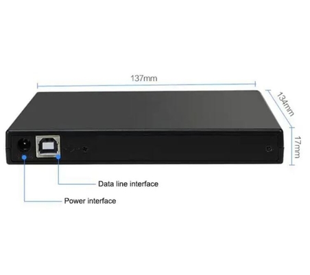 USB 2.0 Portable Portable Slim Drive Optique Boîte CD / DVD-RW DVD ROM Combo Burner fournisseur