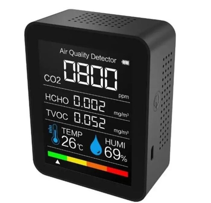 2CO3 CO2 Dioxyde de carbone NDIR Détecteur portable de la qualité de l'air, détection formelle de déhyde TVOC fournisseur