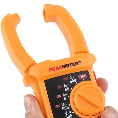 Mètre de pointe PM2018A Portable Auto Range Mètre à pince numérique AC 600 Mètre à tension AC DC 20Mohm Mètre à pince à détection NCV fournisseur