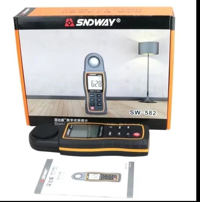 SW-582 Compteur numérique de luxe Affichage à commande numérique LCD Automatique de portée Luminomètre photomètre Luxomètre jauge lumineuse 0-199,900 Lux fournisseur