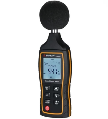 SW-524 Compteur numérique de bruit professionnel portatif de haute précision Compteur en décibels Compteur de niveau sonore de qualité industrielle Compteur de niveau sonore 30 ~ 130 dBA fournisseur