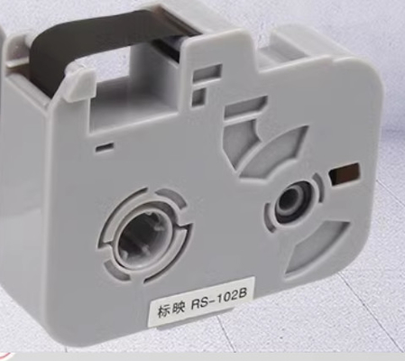 Tape à étiquette noire RS-102B pour la machine à lettres électroniques BIOVIN, imprimante d'identification par câble, marqueur de fil S680 S750 S800 S900 fournisseur