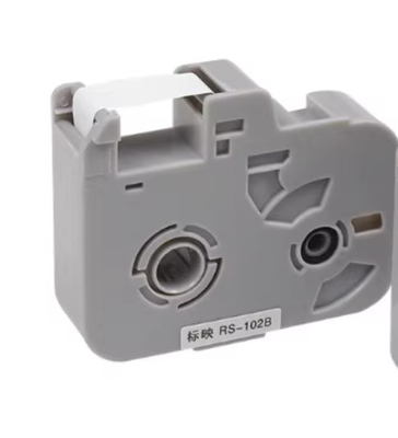 Tape à étiquette blanche RS-102B pour machine à lettres électronique BIOVIN, imprimante d'identification par câble, marqueur de fil S680 S750 S800 S900 fournisseur