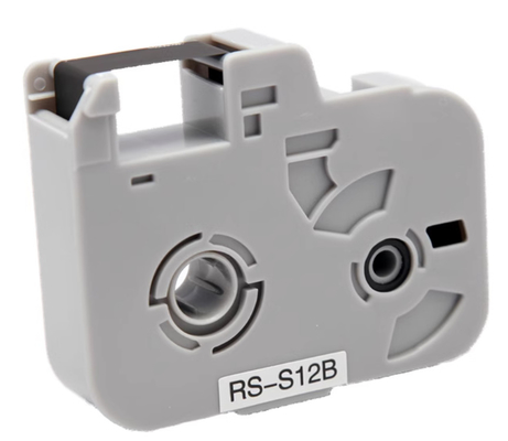 RS-S12B Cassette à bande de marque noire pour Biovin S680 S800 S900 RS-12B Machine à lettres électroniques, Imprimante d'identification par câble, Marqueur de fil fournisseur