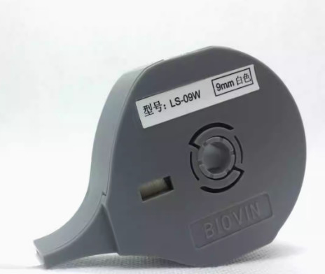 Tape autocollant d'étiquette LS-12W de 12 mm pour Biovin S600 S650 S680 S690 S700 Machine électronique à lettres, Imprimante d'identification par câble, Marqueur filaire fournisseur