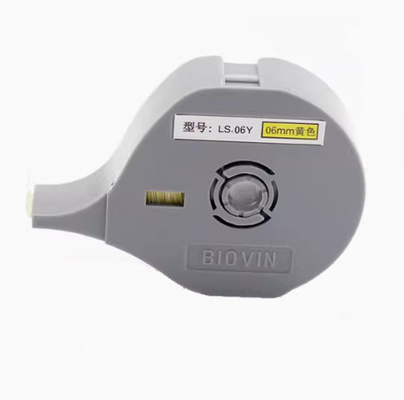 LS-06Y ruban adhésif d'étiquette de 6 mm pour Biovin S600 S650 S680 S690 S700 Machine à lettres électroniques, Imprimante d'identification par câble, Marqueur filaire fournisseur