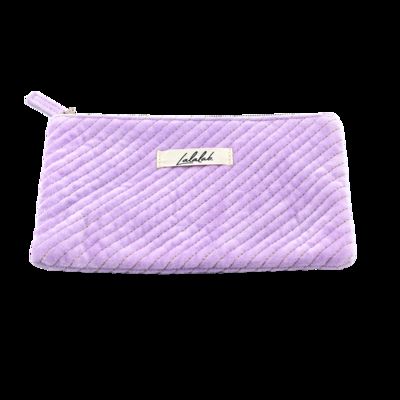 CR-175 High Quality Custom Print Logo Travel Portable Mini Plush Cosmetic Bag Wholesale Leather Style Zipper Closure Fashionable Cute fournisseur