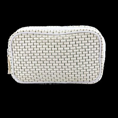 CR-015 Travel Leather Case Custom Small Cosmetic Bag with Zipper Closure Fashion Style Pink Makeup Bag fournisseur
