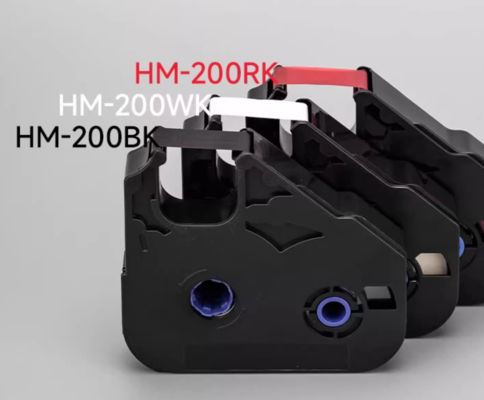HM-200BK Black+1X HM-200RK Red+1x HM-200WK White Label Tape Cassette for LB C-210T/C C-210E C-510T C-580T TM-RC05BP With chip for tube printer fournisseur