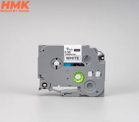 HMTZE-221 9mmX8m White label tape cassette For Brother label printer Black on White fournisseur