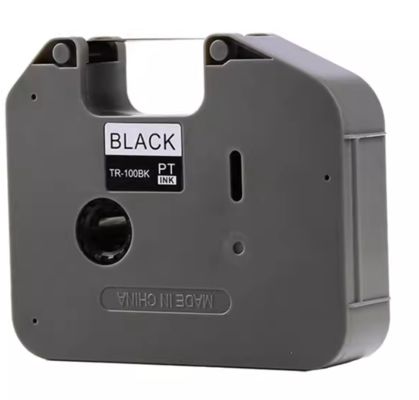HMTR-100BK TR-100BK 12mmX100m Black printer ribbon cassette for Brother label printer fournisseur