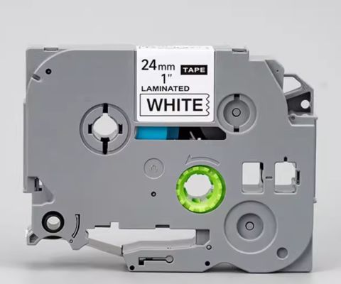 HMTZE-251 24mmX8M White label tape cassette For Brother label printer Black on White fournisseur