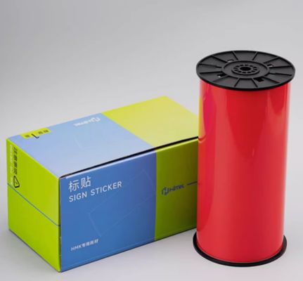 Ruban d'étiquettes d'impression rouge BLK-260R 260mmx19m Autocollant de signalisation Grand format Logo fournisseur