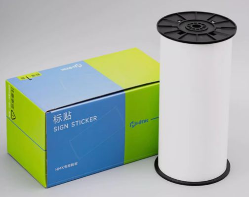 White Print label tape HMK SR-FK-265W 26.5cm*10m Sign Sticker Wide Format Logo fournisseur