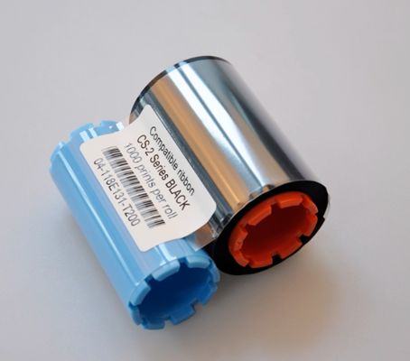 Comatible Ribbon Roll CS-2 Series Black 1000 prints per roll HMK SR-70B 80mm Industrial standard ribbon fournisseur