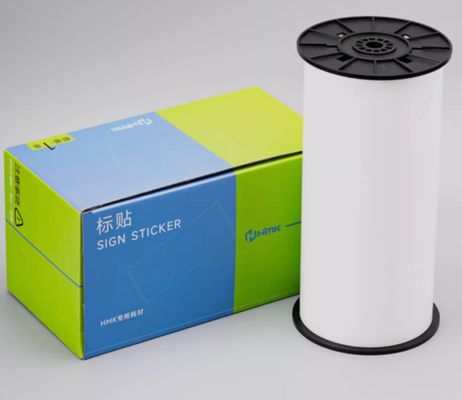 White Print label tape HMK 200mm*20mm Sign Sticker Wide Format Logo fournisseur