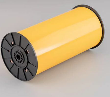 Yellow Print label tape HMK 200mm*45m Sign Sticker Wide Format Logo fournisseur