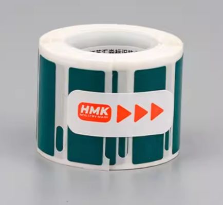 HMK GE-3012G 30mm*12mm Green heat transfer printing label tape sticker fournisseur