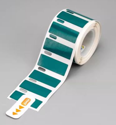 HMK GE-3012G 30mm*12mm Green heat transfer printing label tape sticker fournisseur