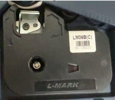LM-36B Black label tape cassette for L-MARK Electronic Lettering Machine tube printer fournisseur