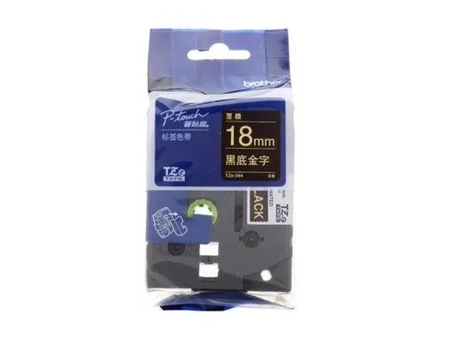 18mm P-Touch Black on gole label tape cassette TZe-641 for Brother Electronic Lettering Machine tube printer fournisseur